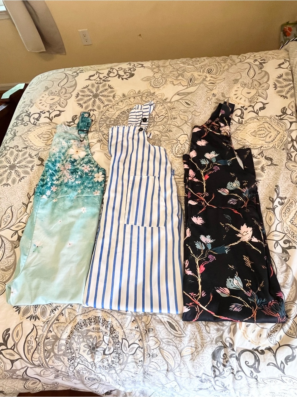 Trio of Polyester Overalls - Size M